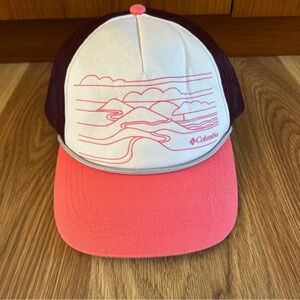 Columbia Pink and Cream Trucker Hat